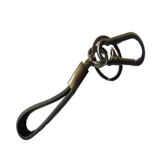 Leather keychain - with Keyrings - Image 3