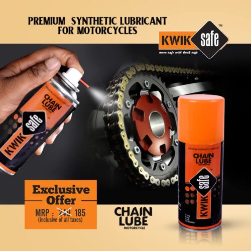 KWIK SAFE Chain Lube 150 ml _  Premium Synthetic for Motorcycle - Image 3