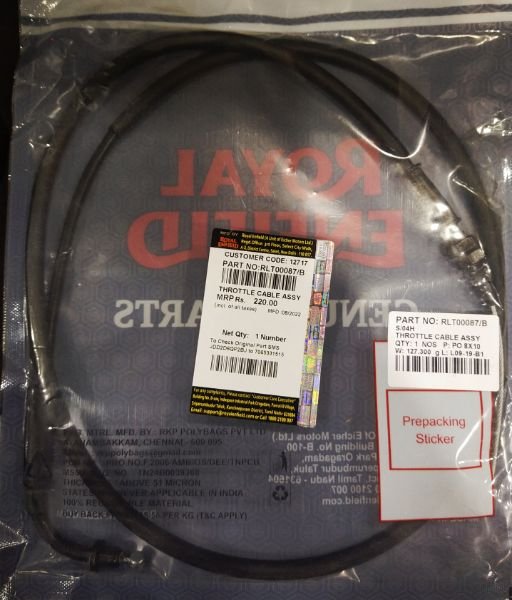 RLT00087/B Throttle Cable For Himalaya BS6 From 2022 onwards
