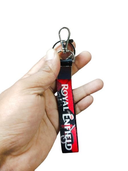 Royal Enfield cloth keychain with key ring