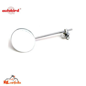 STRIGHT ROD MIRROR CHROME PLATED - VINTAGE LOOK - 1 NOS