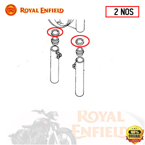 COVER TUBE BUSH RUBBER SPACER (RUBBER RING) SET OF 2 - 140193 - Image 3