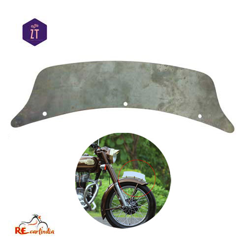 FRONT MUDGUARD NUMBER PLATE (WITHOUT PAINT AND FITTINGS)- METAL