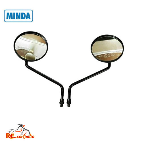 REAR VIEW MIRROR KIT BLACK-MINDA