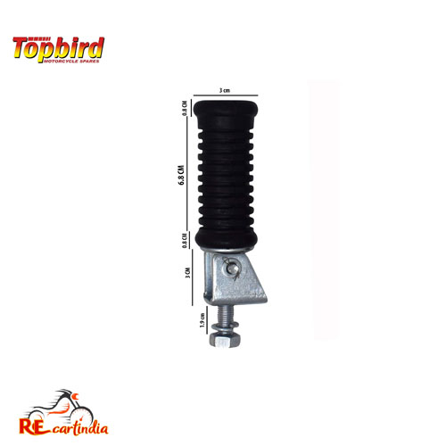 REAR FOOT REST ASSY FOLDING - 2 NOS - Image 3