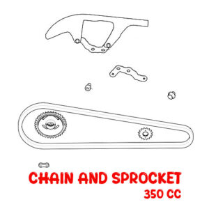 CHAIN AND SPROCKET - CLASSIC 350 CC