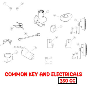 COMMON KEY AND ELECTRICALS - CLASSIC 350