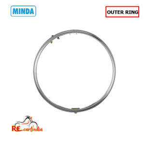 HEAD LAMP OUTTER RING -CHROME PLATED  - MINDA