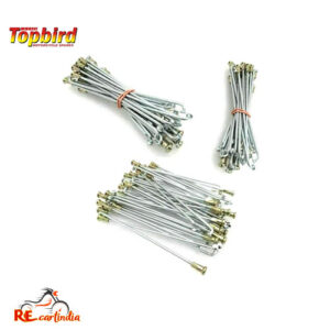 ROYAL ENFIELD CYCLE HUB FRONT & REAR WHEEL SPOKES AND NIPPLES KIT 80 NOS