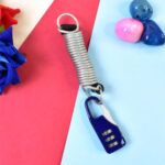 Anti-theft Dial Lock, Padlock, 3-Digit, Built-In Wire (1 Pc)