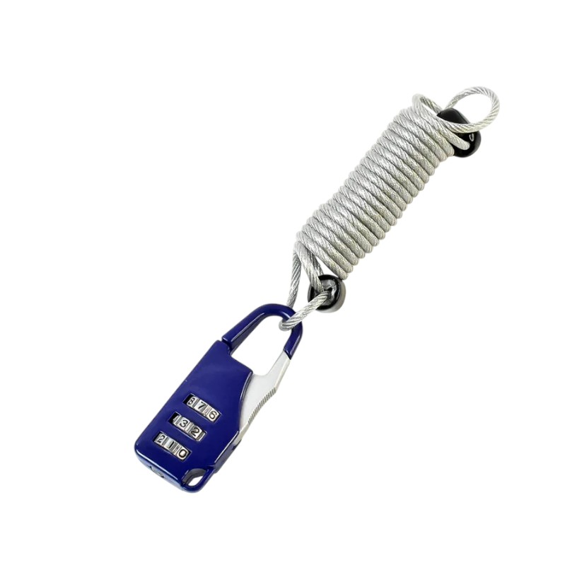 Anti-theft Dial Lock, Padlock, 3-Digit, Built-In Wire (1 Pc) - Image 6