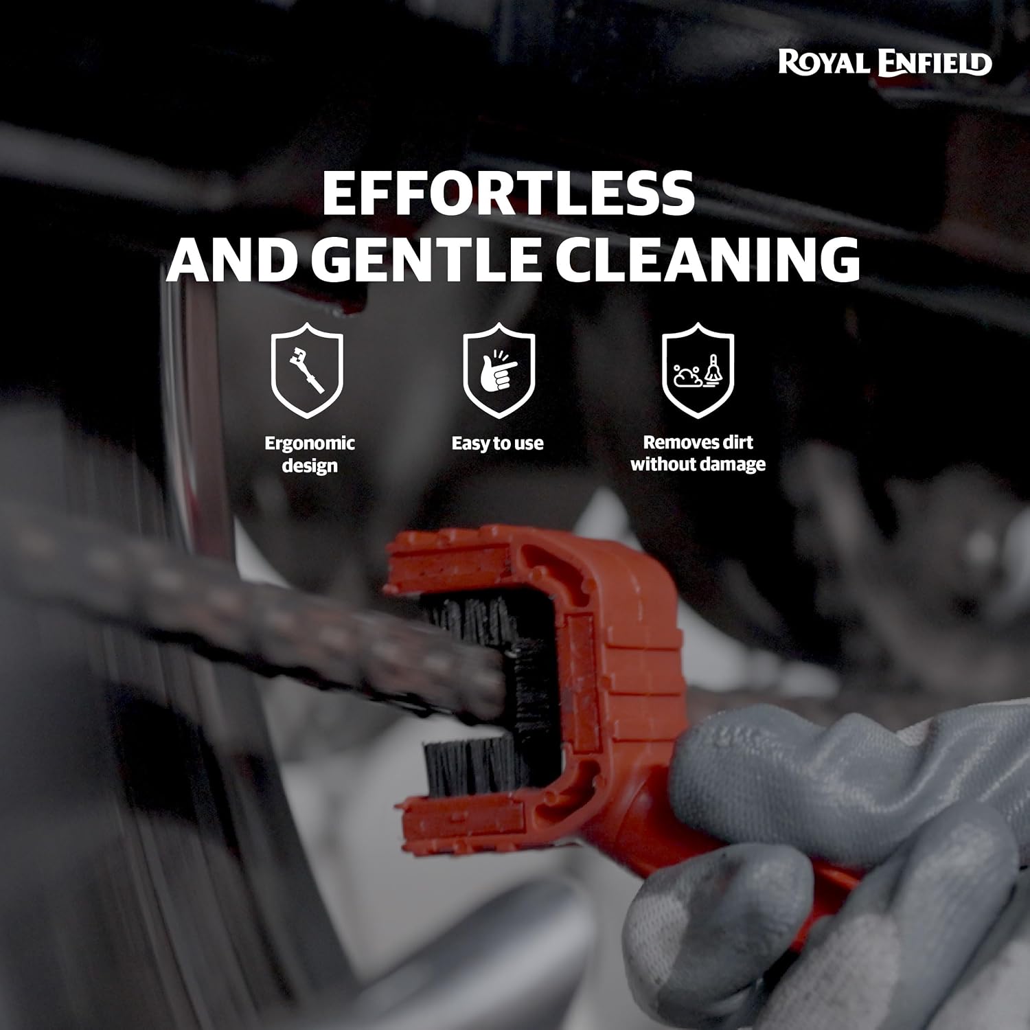 ROYAL ENFIELD ESSENTIALS CHAIN CLEANER BRUSH – THE ULTIMATE MAINTENANCE TOOL