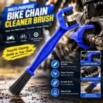 Multi-Purpose Bike Chain Cleaner Brush with Soft & Long Bristles Ideal for Quick Cleaning of Cycles, Motorcycles- multycolor